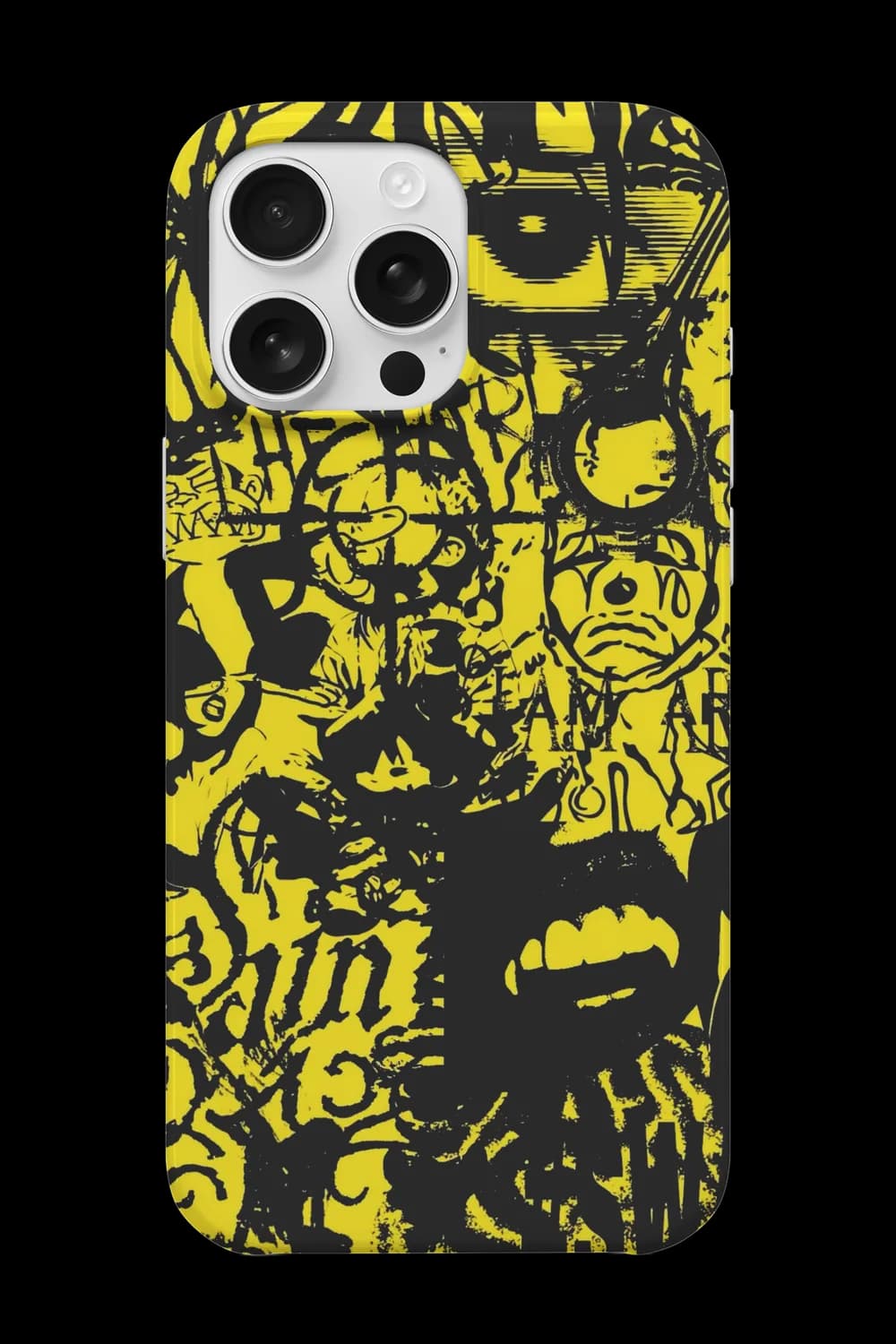 Yellow Graffiti Telefon Kılıfı RK655