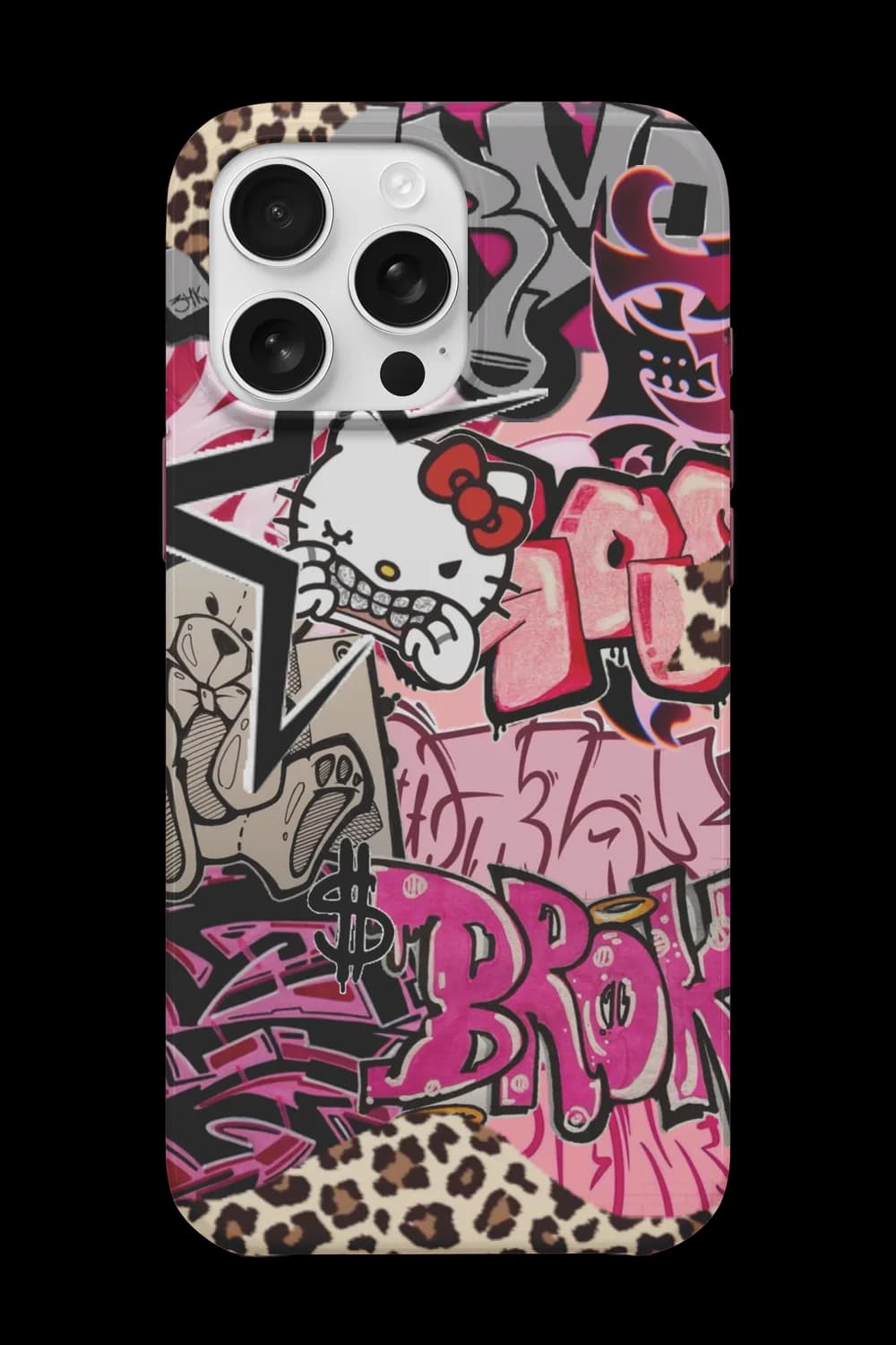 Pink Graffiti Telefon Kılıfı RK397