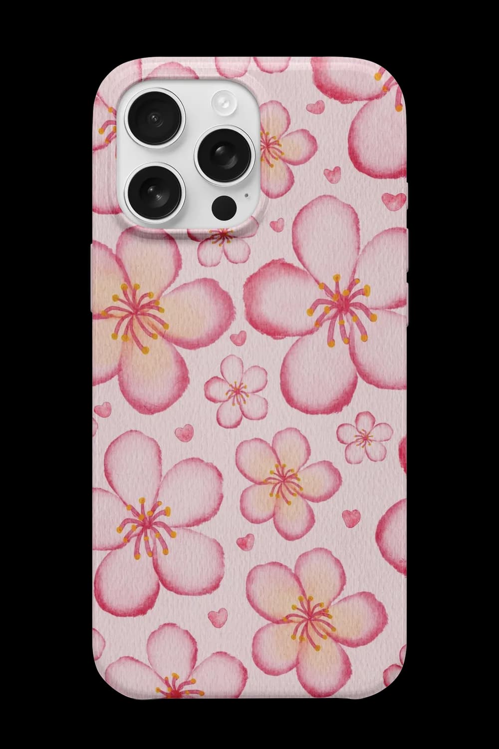 Pink Flowers Telefon Kılıfı RK473