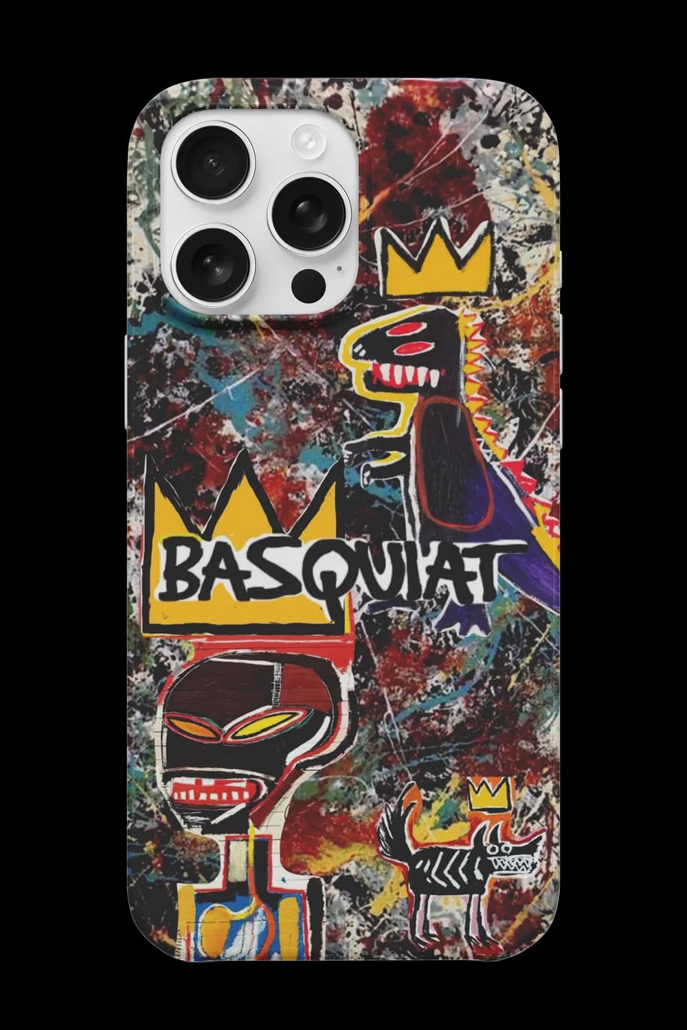 Crowned Graffiti Dino Telefon Kılıfı RK657