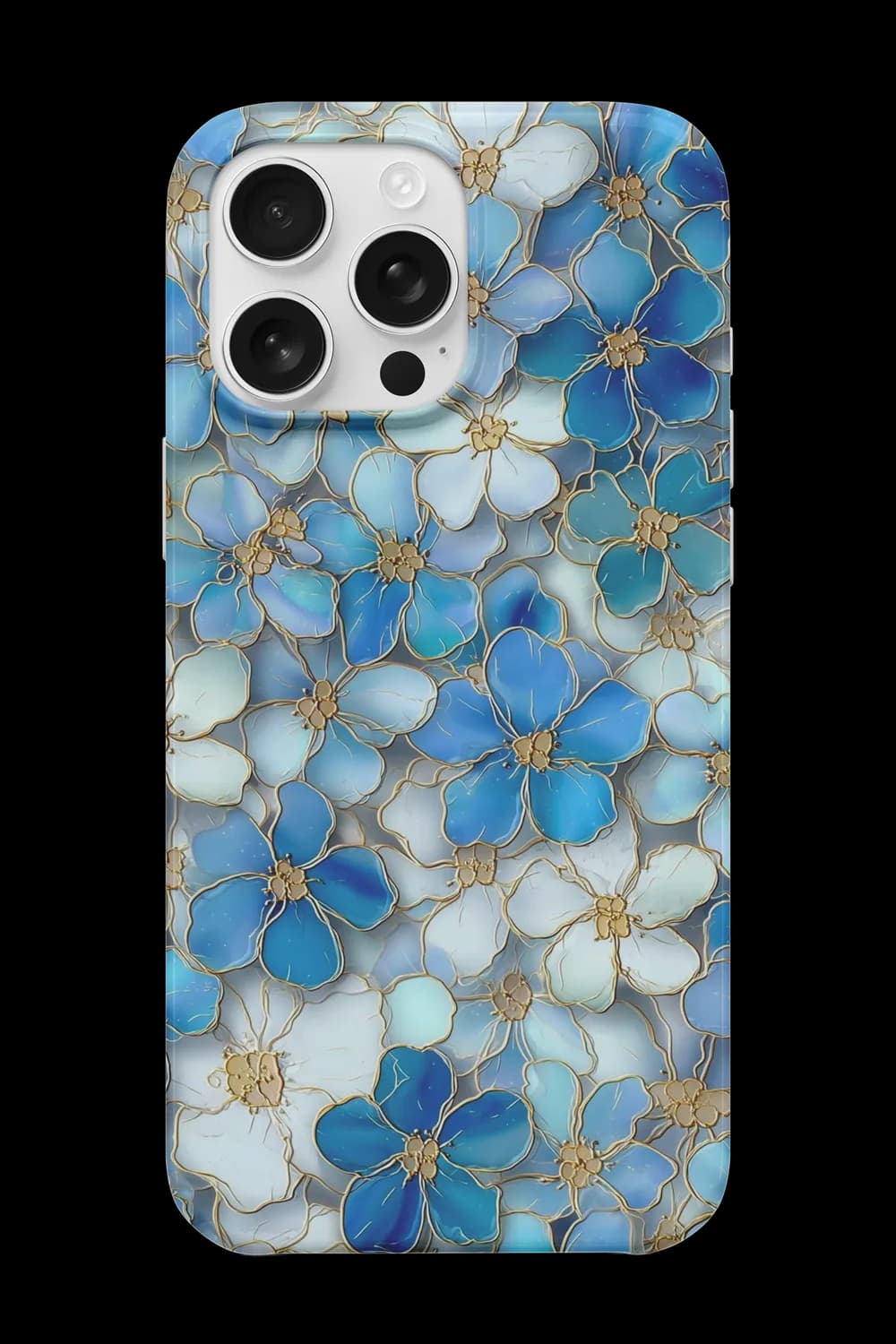 Blue Porcelain Telefon Kılıfı RK1003
