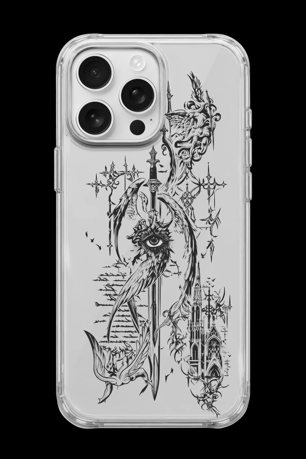 Gothic Vision Şeffaf Telefon Kılıfı RKS002