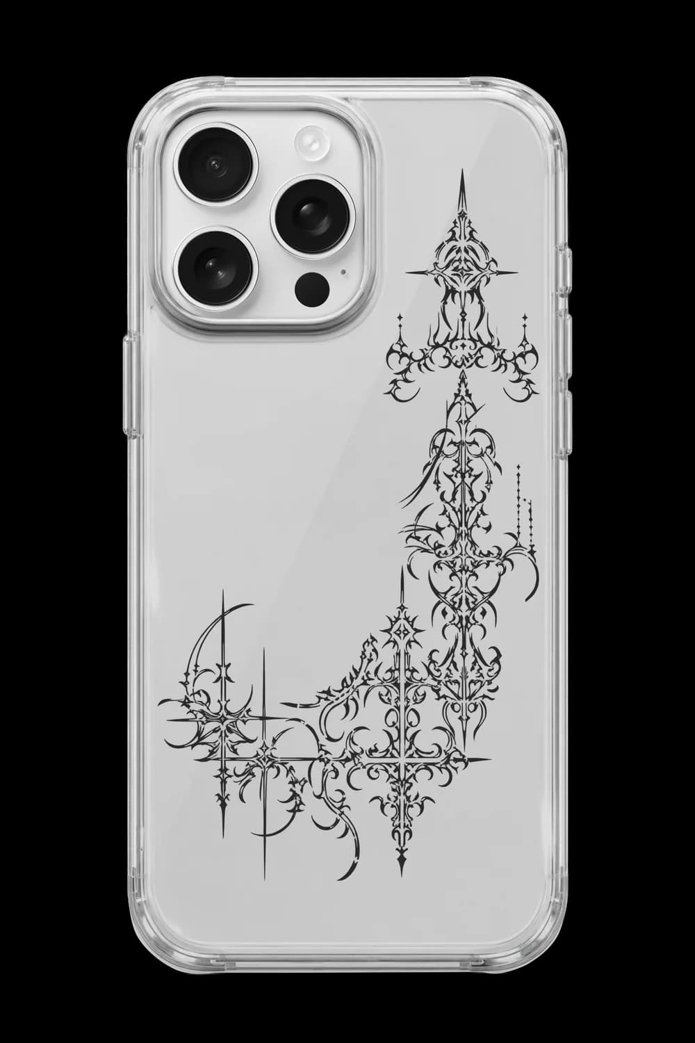 Dark Ornament Şeffaf Telefon Kılıfı RKS004