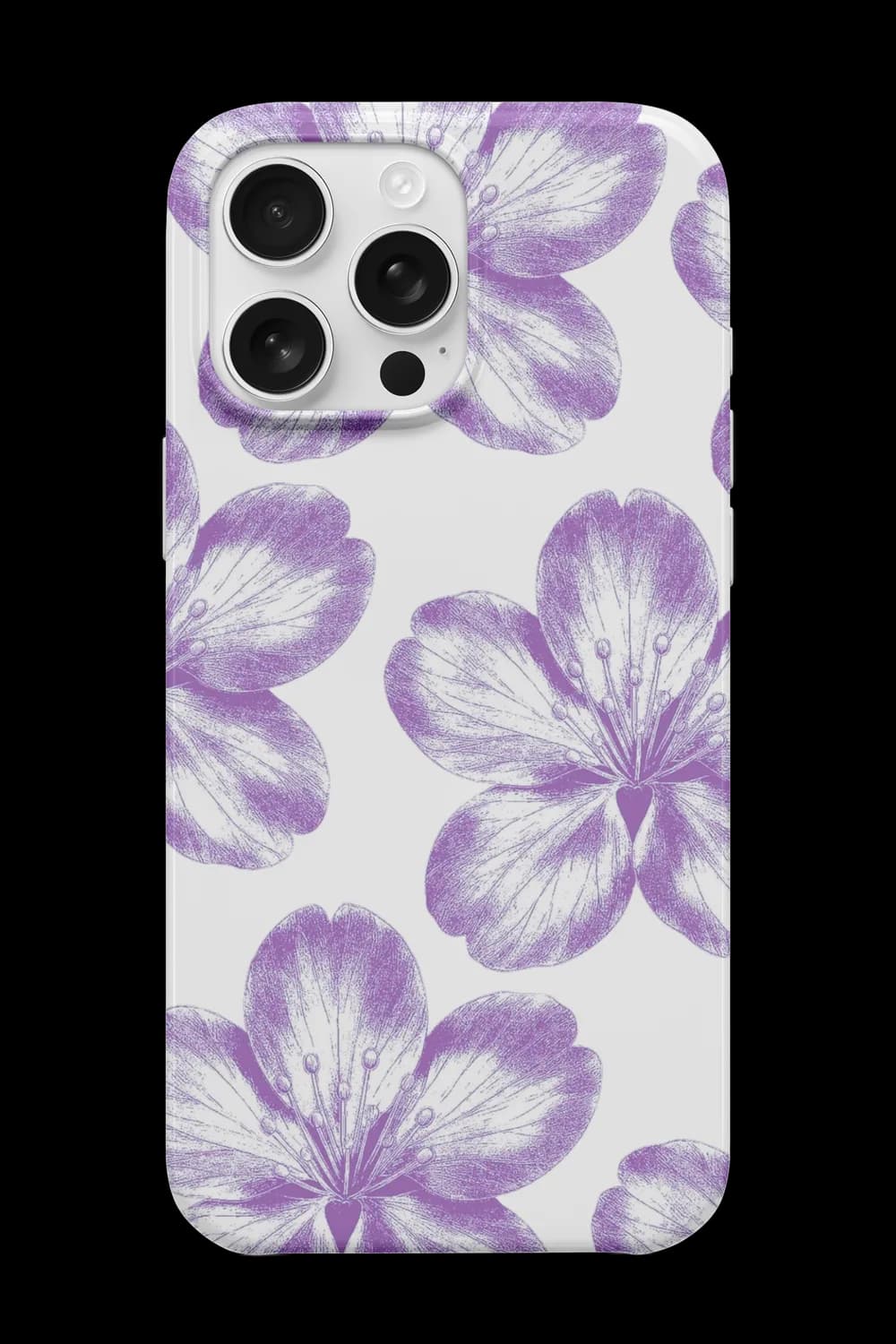 Purple Flowers Telefon Kılıfı RK529
