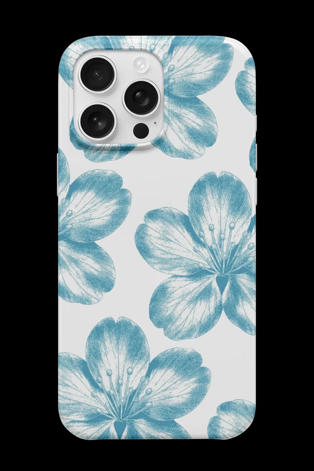 Blue Flowers Telefon Kılıfı RK530
