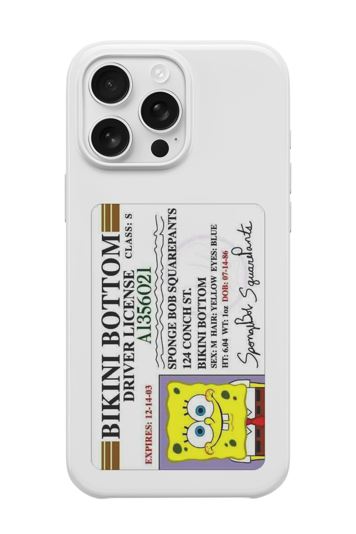 Bikini Bottom Sürücüsü Telefon Kılıfı