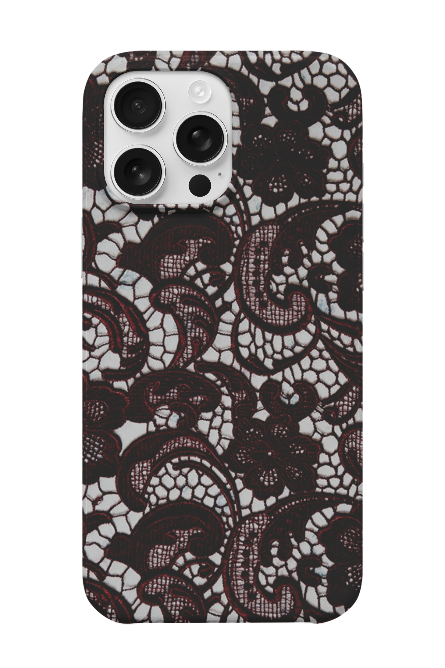 Bordeaux Lace Telefon Kılıfı