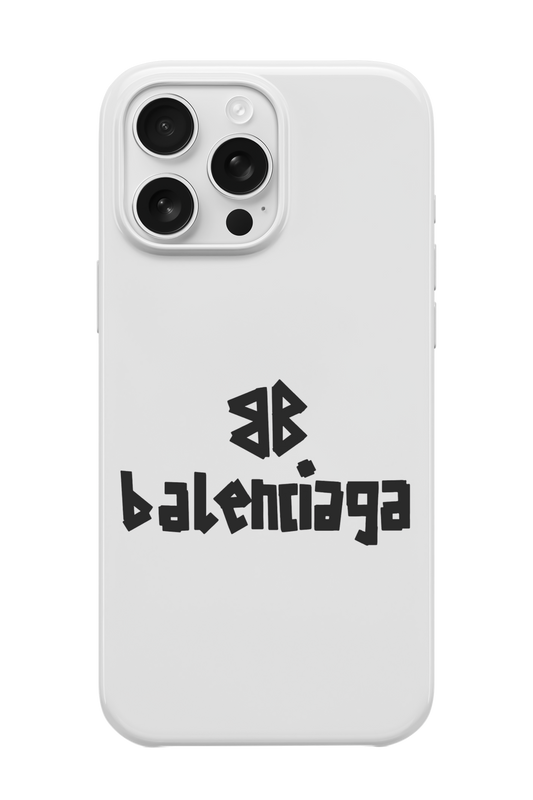 White B*lenciaga Telefon Kılıfı