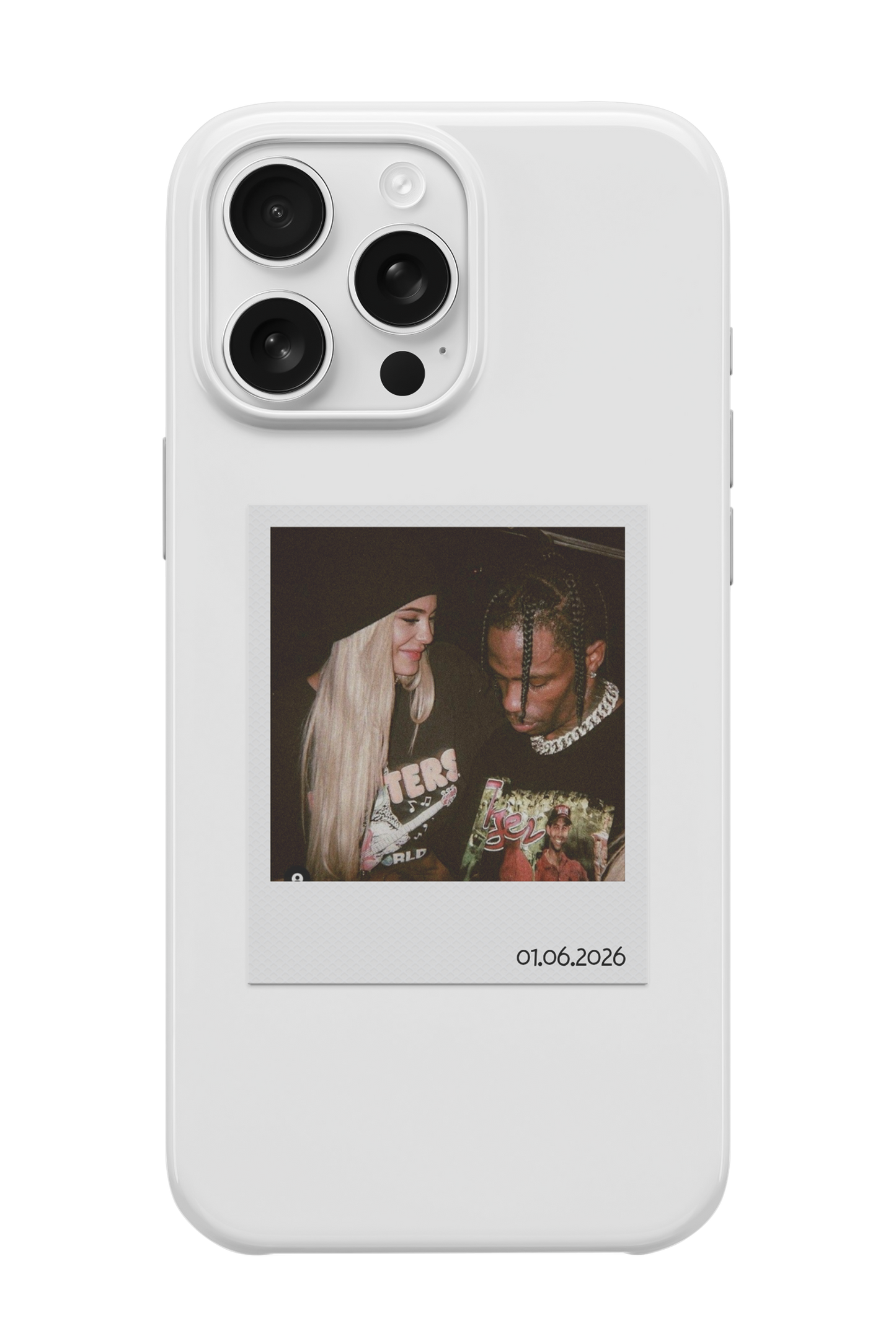 Poloroid Fotoğraf + Tarih Baskılı Telefon Kılıfı